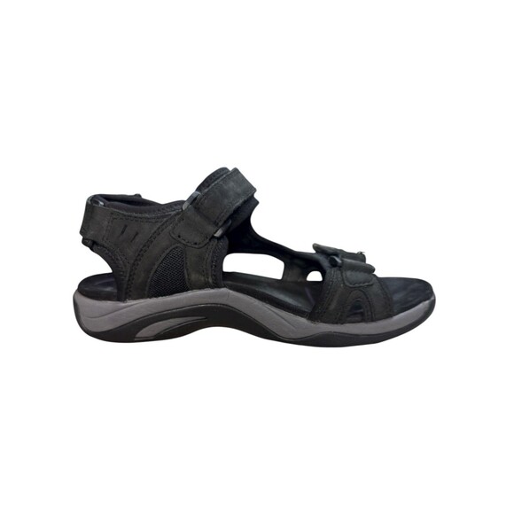 ABEO Huntington System Sport Sandals Size 6 Black Adjustable Straps Orthotic - Picture 2 of 9